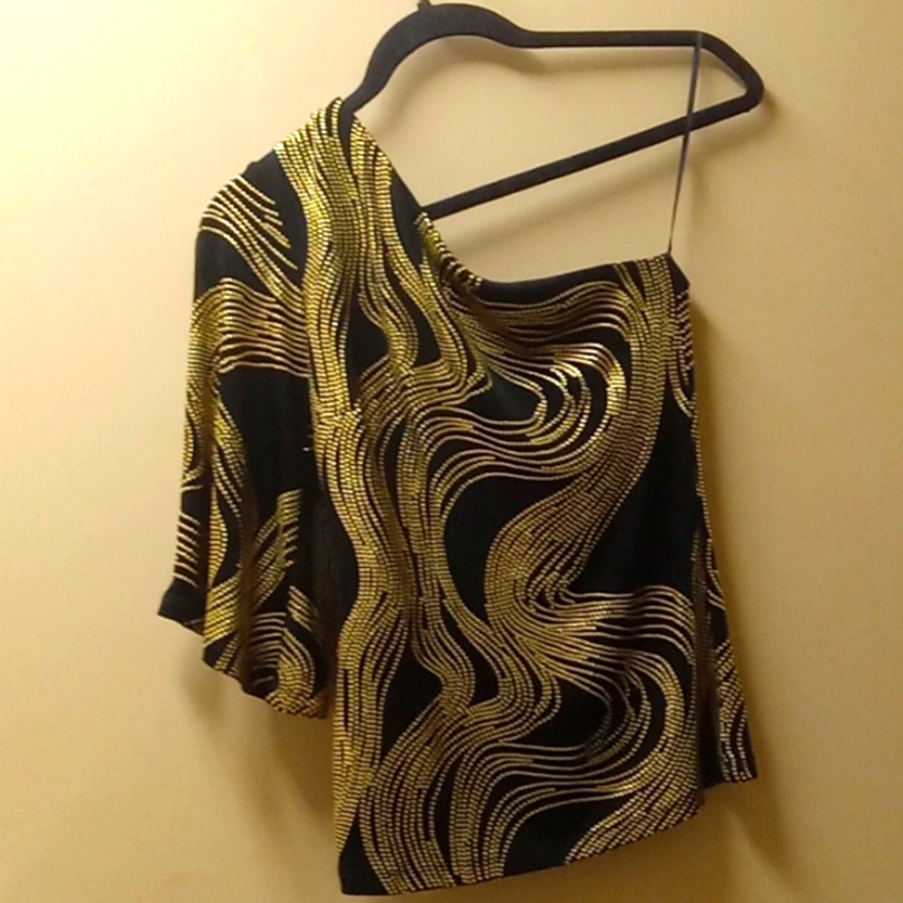 Cachè top gold and black